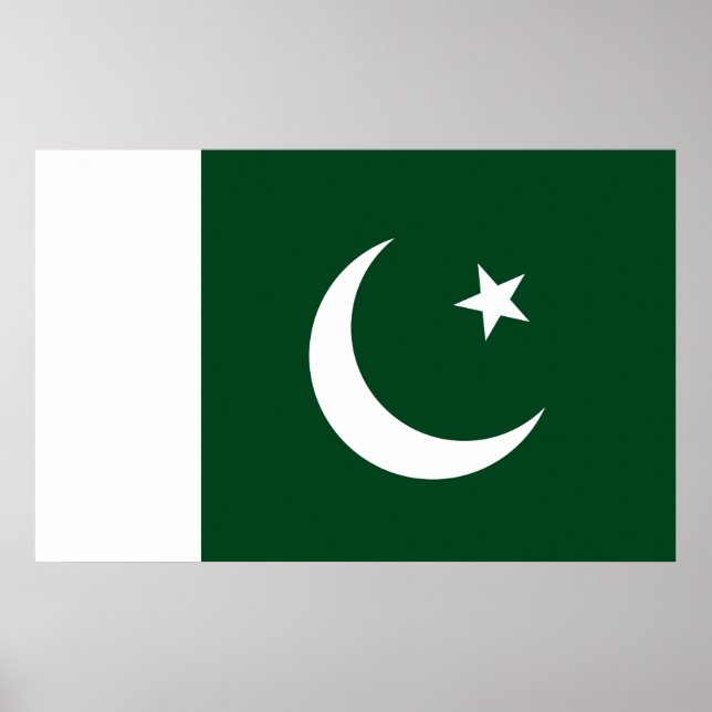 Canvas Print with Flag of Pakistan (Front)