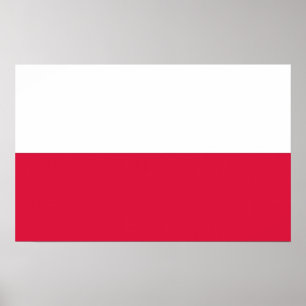 Canvas Print with Flag of Poland