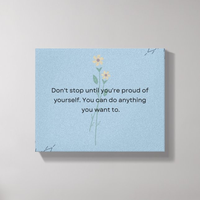 Canvas Printed Design. (Front)