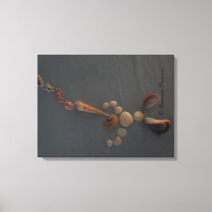Canvas-SeaShellManBlowingHorn© Roseanne Pears 2012 Canvas Print