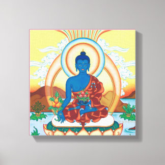 CANVAS SQUARE - Medicine Buddha - Healing Master Print