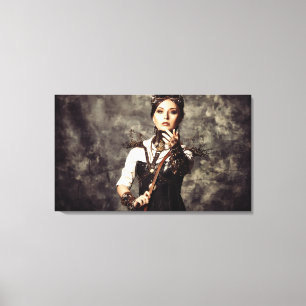 Canvas - Steampunk Art Women 'Tame' Print