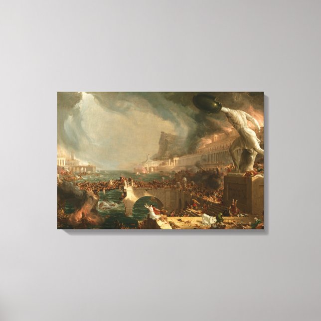Canvas The Course of Empire Destruction Cole T. Print (Front)