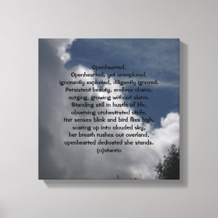 CANVAS THE HEART POEM PRINT