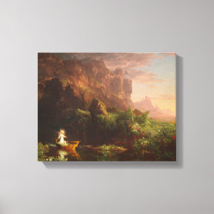 Canvas The Voyage of Life Childhood, Thomas Cole Print