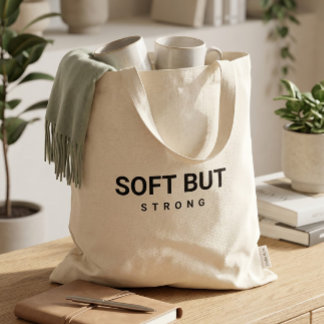 Canvas Tote Bag | Aesthetic Black Typography