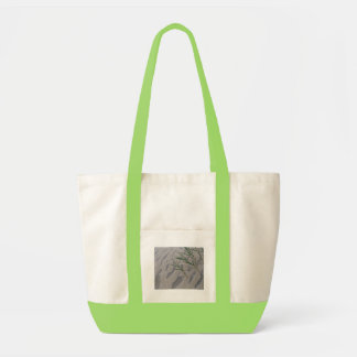 Canvas Tote w/ Sand Ripples and Beach Grass Design