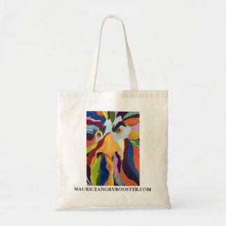 Canvas Tote With Maurice Angry Rooster