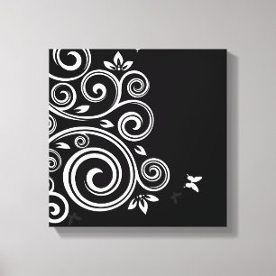 Canvas Wall Art-Art Deco Swirl