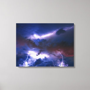 Canvas Wall Art-Lighting Storm Print