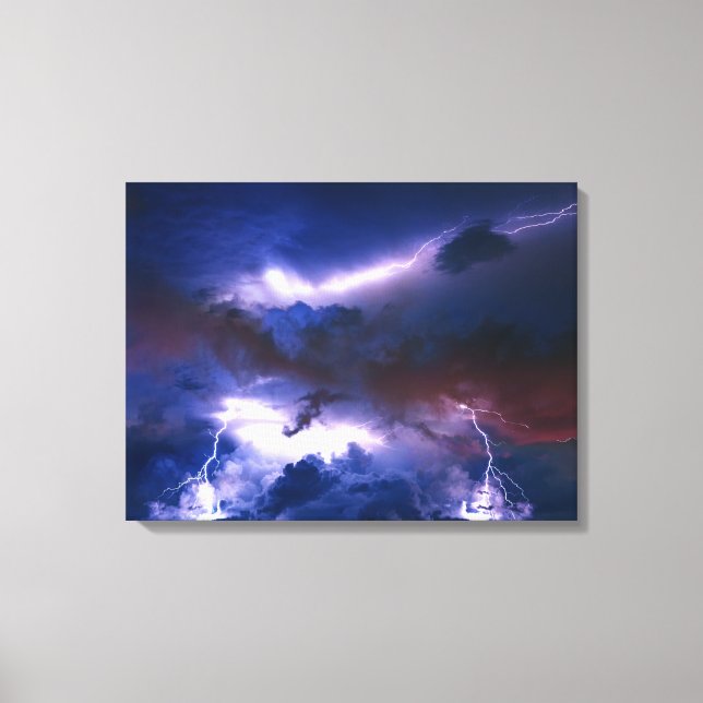Canvas Wall Art-Lighting Storm Print (Front)