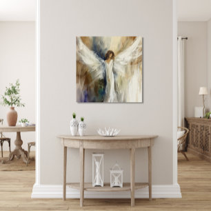 Canvas Wall Art  Print Abstract Angel in Neutrals