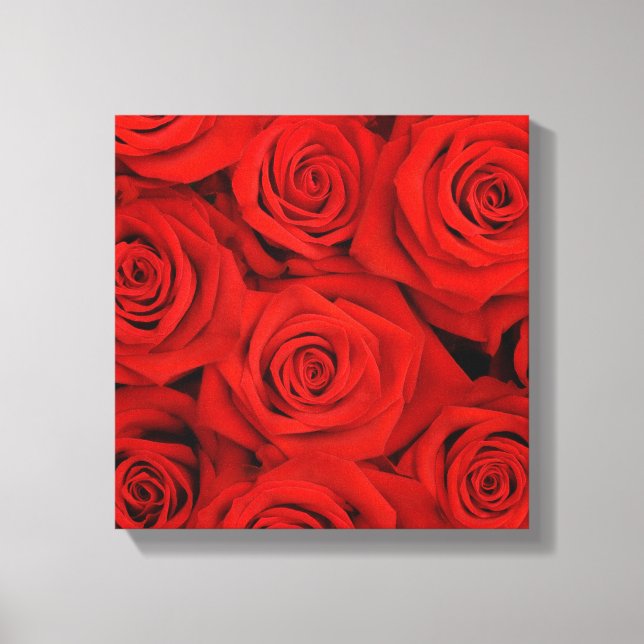 Canvas Wall Art-Red Roses Print (Front)