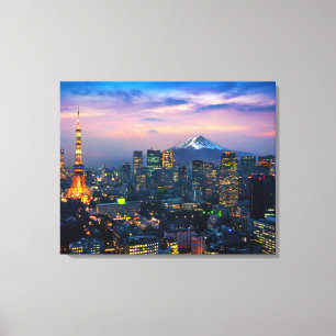 Canvas Wall Art-Tokyo Cityscape Print