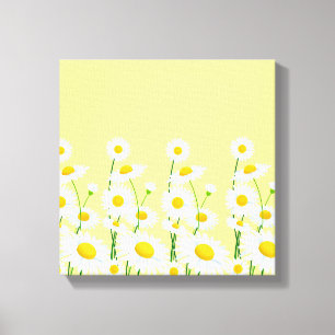 Canvas Wall Art-White Daisies Print