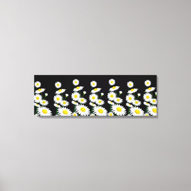 Canvas Wall Art-White Daisies Print (Front)