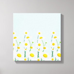 Canvas Wall Art-White Daisies Print