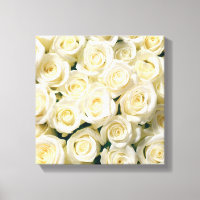 Canvas Wall Art-White Roses