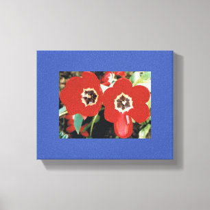 Canvas with Red Tulips Print