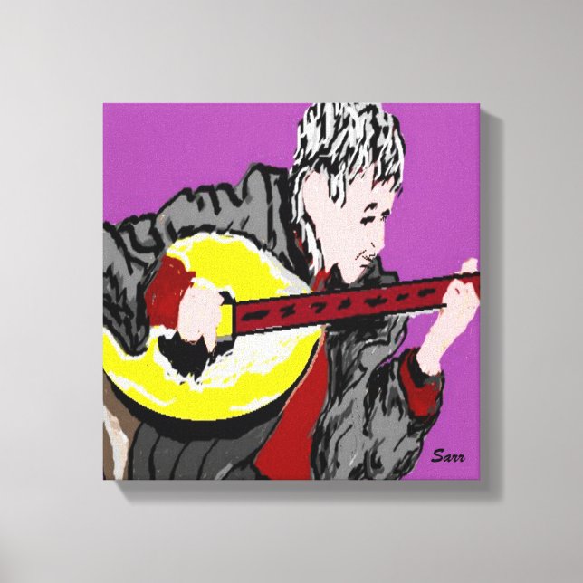 Canvas Wrap / Bouzouki Player Print (Front)