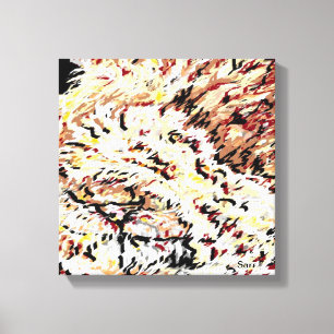 Canvas Wrap/ Lion in Dismay by Sarr Print