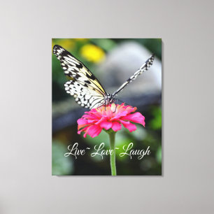Canvas Wrap/Live Love laugh Print