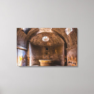 Canvas Wrap - Roman Baths - Ancient Pompeii, Italy Print