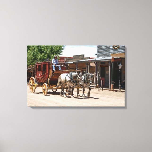 Canvas Wrap: Stagecoach Ride #2 Print (Front)