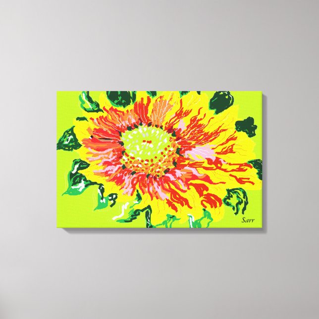 Canvas wrap/ Wild Flower Print (Front)