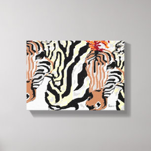 Canvas Wrap /Zebras Print