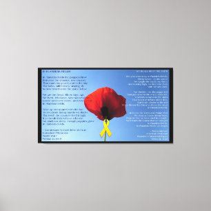 Canvas - Wrapped - Memorial Day Poppy Print
