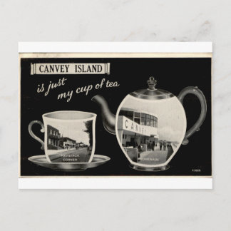 Canvey Island My Cup of Tea Vintage Postcard