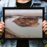 Canyon and river drone photography. Mountain cliff Poster<br><div class="desc">Mountain canyon and river drone photography poster.</div>