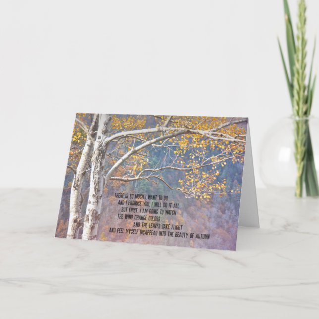 CANYON BIRCH Greeting Card (Front)