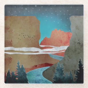 Canyon Birds Glass Coaster