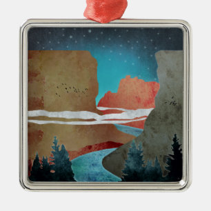 Canyon Birds Metal Tree Decoration