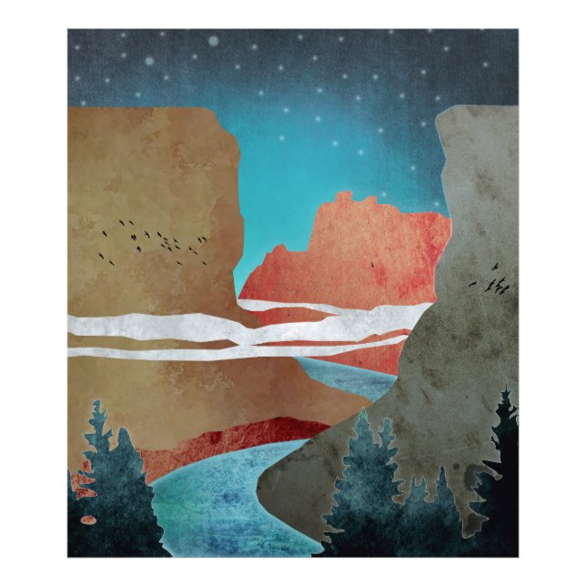 Canyon Birds Photo Print (Front)