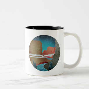 Canyon Birds Two-Tone Coffee Mug