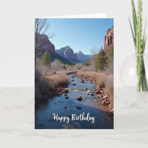 Canyon Birthday River View Card