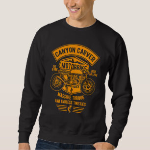 Canyon Carver Vintage Motorcycle Retro Design Sweatshirt