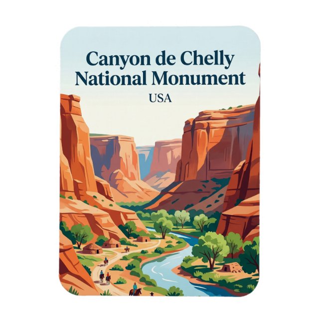 Canyon de Chelly National Monument USA Magnet (Vertical)