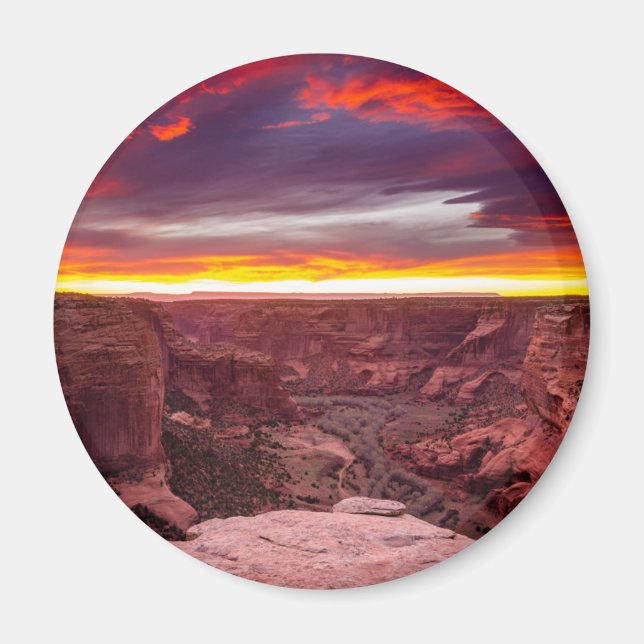 Canyon de Chelly, sunset, Arizona Magnet (Front)