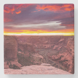 Canyon de Chelly, sunset, Arizona Stone Coaster
