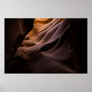 Canyon desert landscape pattern poster