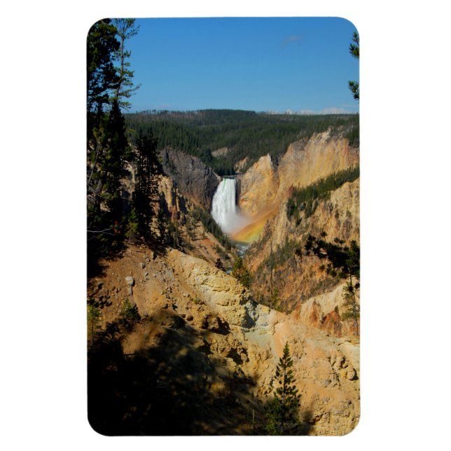 Canyon Falls Yellowtone Magnet (Vertical)