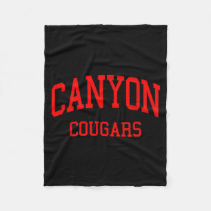Canyon High School Hs New Braunfels Tx Retro  Fleece Blanket