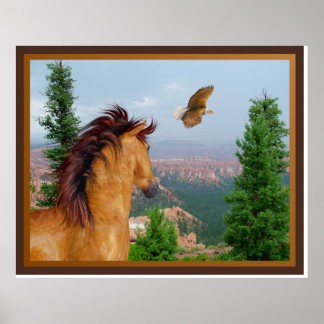 Canyon Horse -  Eagle Poster