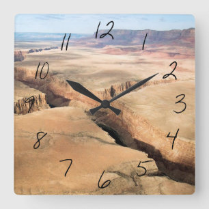Canyon in the Canyon Square Wall Clock