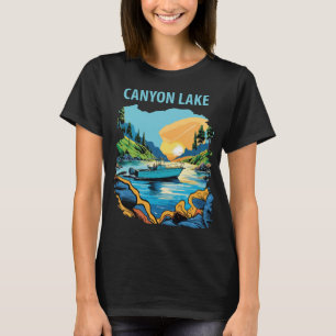 Canyon Lake Arizona Blue Travel T-Shirt
