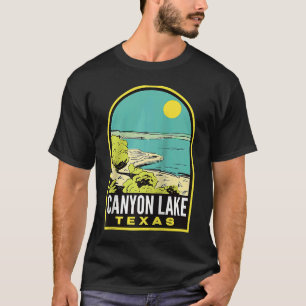 Canyon Lake Texas Vintage Travel Raglan Baseball T-Shirt